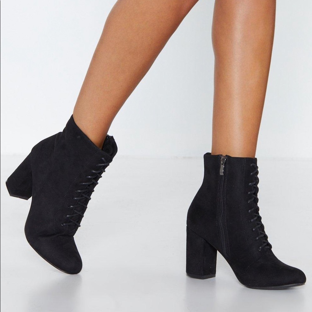 Nasty Gal Lace-Up Boot